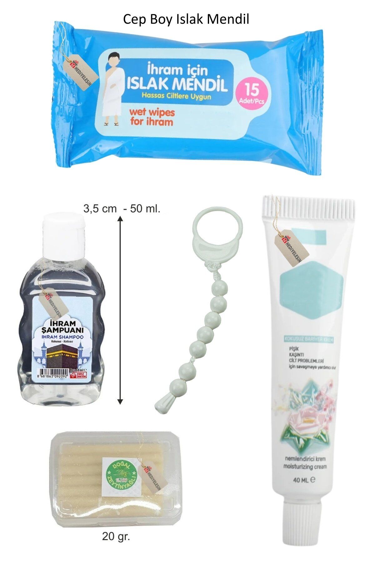 5'li Ihram Temizlik Seti, Hac Ve Umre Için - 1 Set