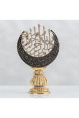 Hilal Besmele Ayetli - Altın Renk - Ebat : 20 X 33 Cm.