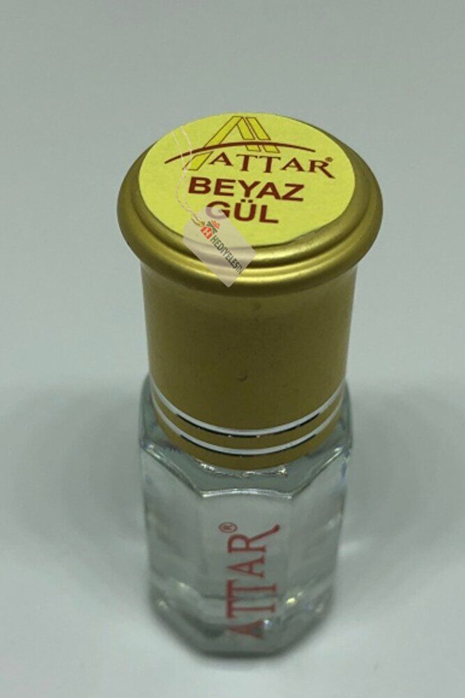 BEYAZ GÜL - Attar Gül Serisi, Alkolsüz Esans, 3 ml, - 1 Kutu (12 Adet)