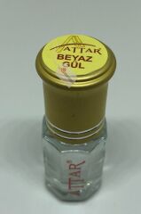 BEYAZ GÜL - Attar Gül Serisi, Alkolsüz Esans, 3 ml, - 1 Kutu (12 Adet)