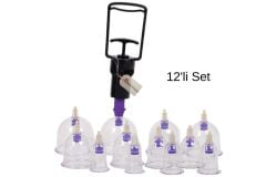 Hacamat Kupa Seti ve Pompası - 12 Kupalı - 1 SET