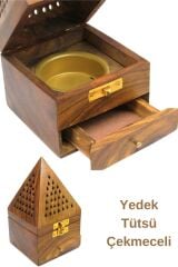 Tütsülük, Ahşap Piramit Konik Tütsü Yakma Kutusu