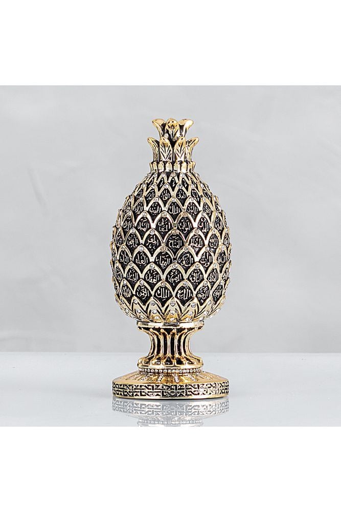 Ananas Esmaül Hüsnalı - Altın Renk - Ebat : 8 X 20 Cm.