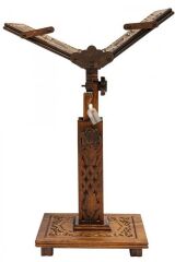Asansörlü Yükseklik Ayarlı, Ahşap Motif İşlemeli Rahle (Yükseklik Min:45-Mak:55)