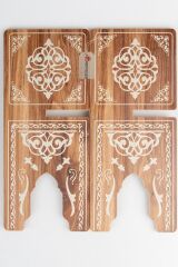 Rahle, MDF Aden Rahle, Masaüstü Sehpası - 17x40 cm. - 8 mm. - 2 ADET