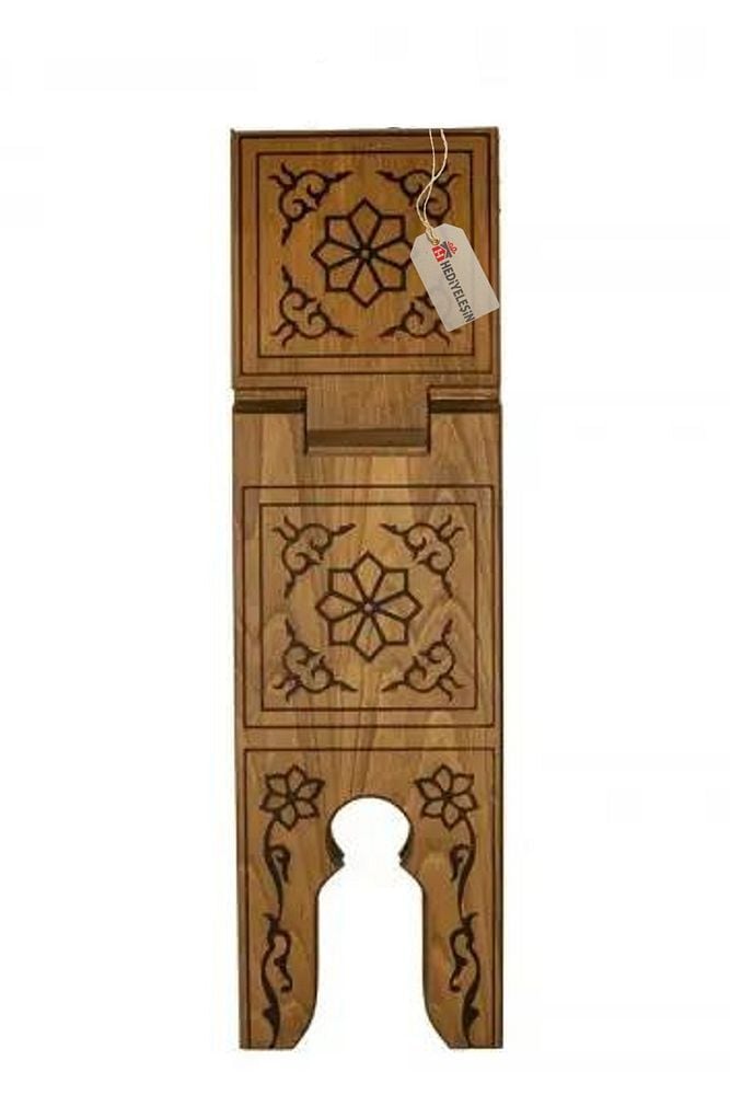 Rahle, MDF Ahşap Yakma Rahle, Okuma Sehpası - 65 cm