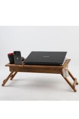 Ahşap Dosso Rahle, Çok Amaçlı Çalışma Masası, Laptop Sehpası, 3 Kademeli