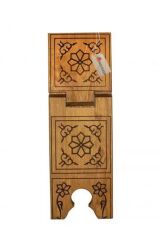 Rahle, MDF Ahşap Yakma Rahle, Okuma Sehpası - 60 cm