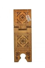 Rahle, MDF Ahşap Yakma Rahle, Okuma Sehpası - 60 cm