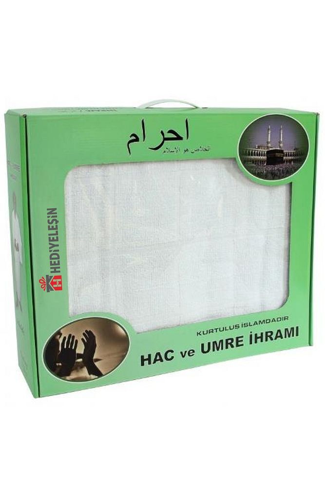 İhram Takımı, Hac Ve Umre Ihramı, Pamuklu, Battal Boy 110 X 240 Cm. - 1 Adet