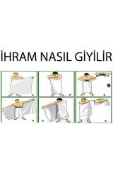 İhram Takımı, Hac ve Umre İhramı, İhram Havlusu, Pamuklu 1350 gr  - 1 ADET