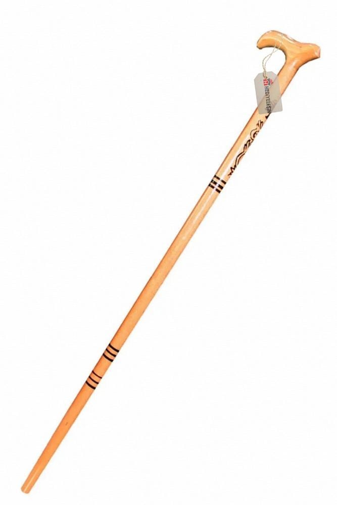 Ahşap Baston, Asa, Ağaç Baston - 90 cm.