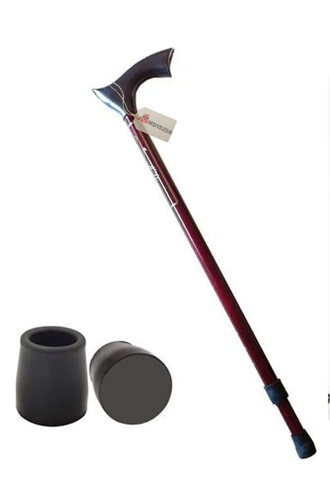 Baston, Alüminyum Ayarlamalı Baston, Asa, 6 Kademeli - (Min:83,5-Mak:96 cm)