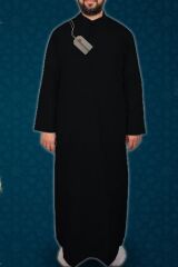 Erkek Fistan, Cellabiye, Namaz, Hac ve Umre Kıyafeti - SİYAH