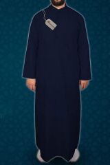 Erkek Fistan, Cellabiye, Namaz, Hac ve Umre Kıyafeti - LACİVERT