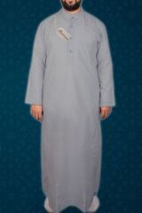 Erkek Fistan, Cellabiye, Namaz, Hac ve Umre Kıyafeti - GRİ