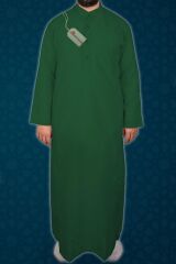 Erkek Fistan, Cellabiye, Namaz, Hac Ve Umre Kıyafeti - Yeşil
