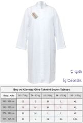 Sade Cübbe Imam Cübbesi - Beyaz