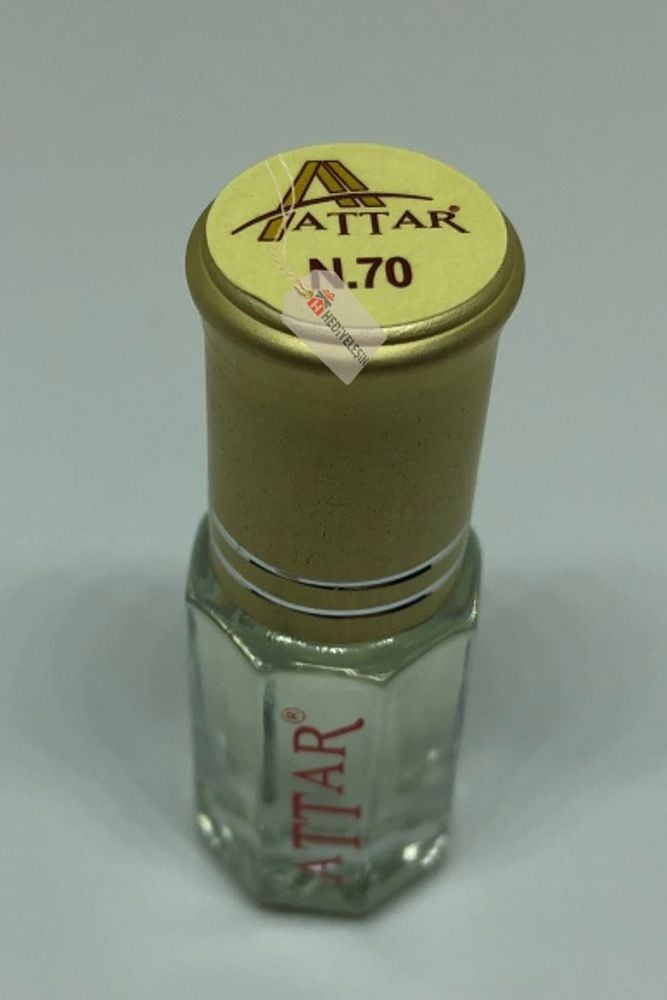 N70 - Attar Altın Serisi, Alkolsüz Esans, 3 ml, - 1 Kutu (12 Adet)