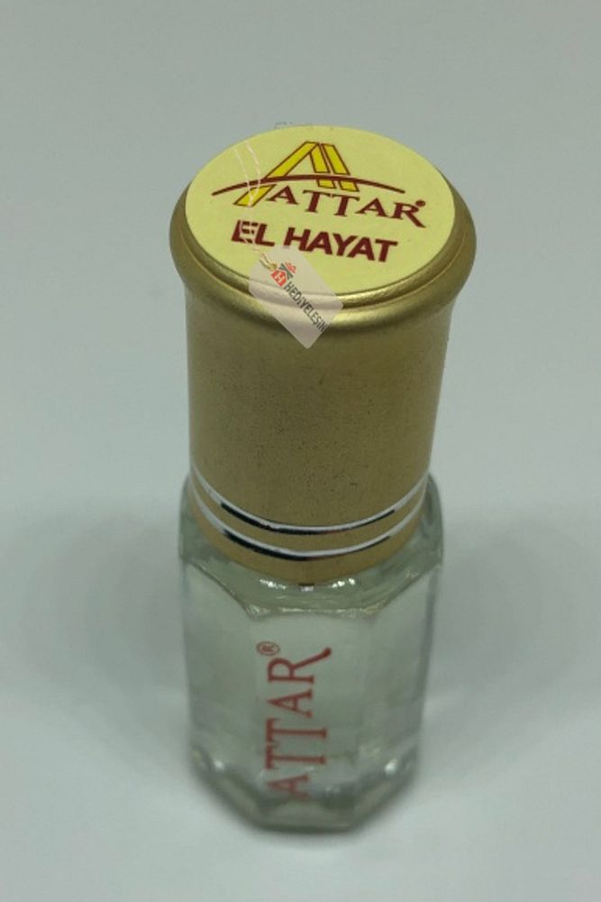 EL HAYAT - Attar Altın Serisi, Alkolsüz Esans, 3 ml, - 1 Kutu (12 Adet)