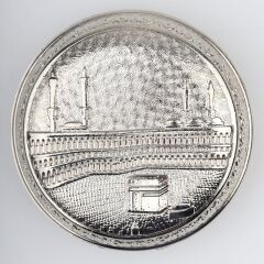 Büyük Metal Kokuluk, Esans Kabı, Koku Sürme Kabı, Gümüş Rengi - 6 cm.