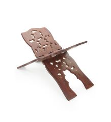 Ahşap Oymalı Rahle, Haşimi Rahle, Kuran Okuma Sehpası - 38 cm